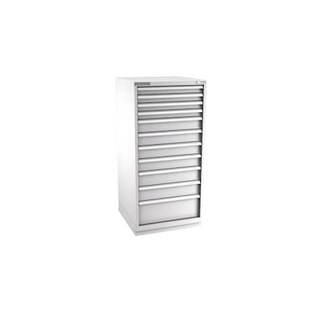 Champion Tool Storage Modular Drawer Cabinet, 11 Drawer, Light Gray, Steel, 28 in W x 28-1/2 in D x 59-1/2 in H S27001101ILCFTB-LG
